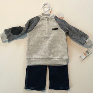 CALVIN KLIEN INFANT BOYS 2 PC SET